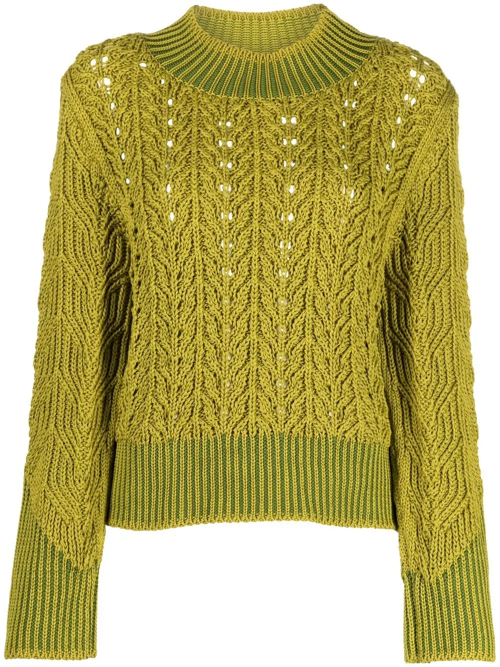 PAULA CANOVAS DEL VAS CABLE-KNIT JUMPER