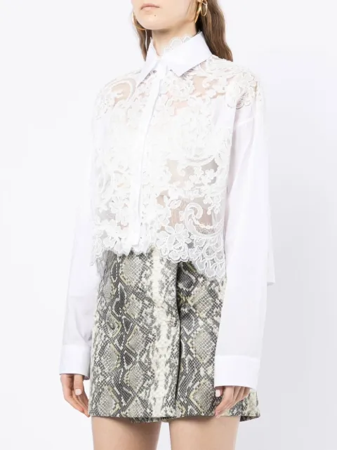Ermanno Scervino Cropped floral-lace 