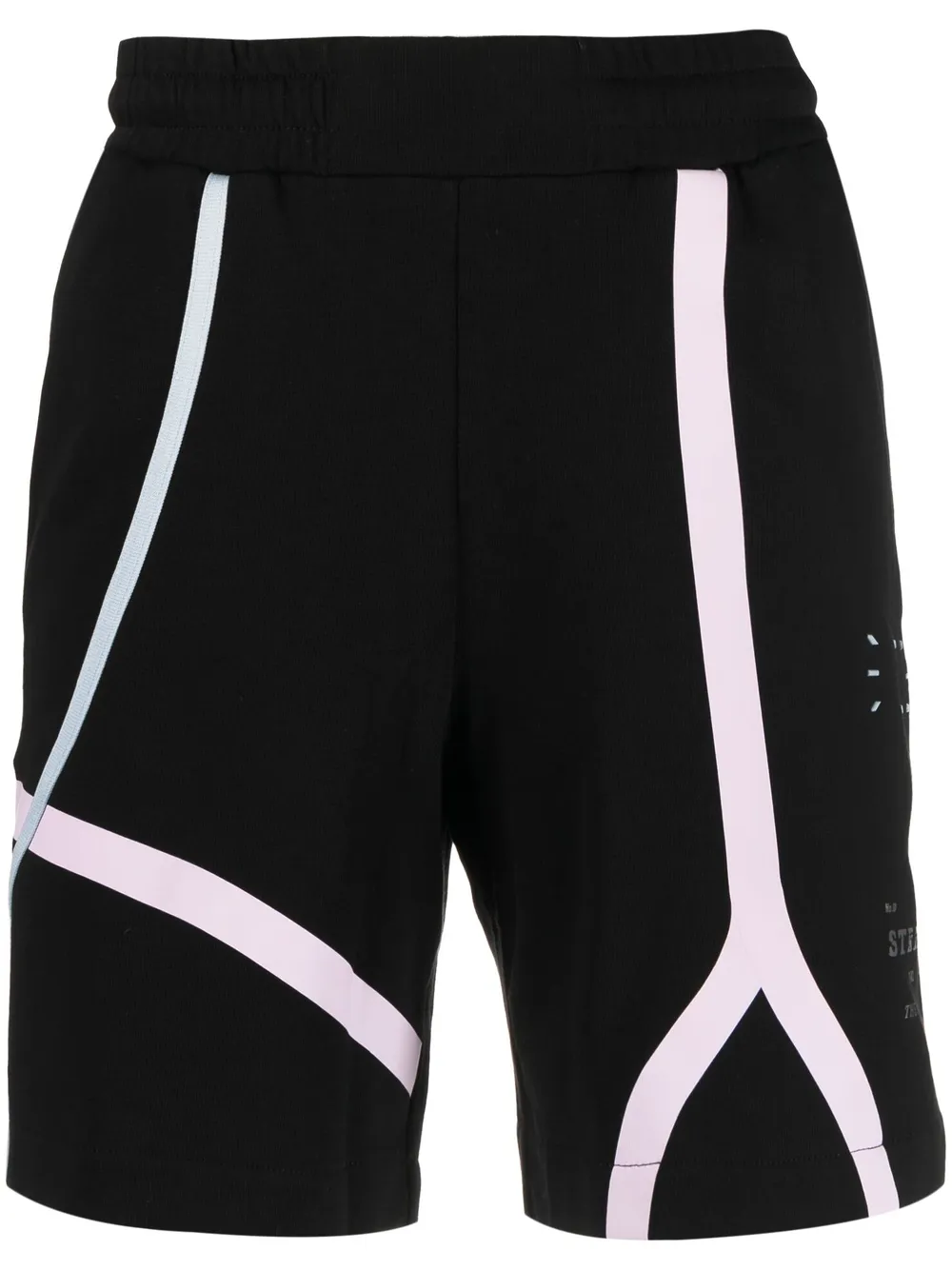 

MCQ shorts deportivos con logo estampado - Negro