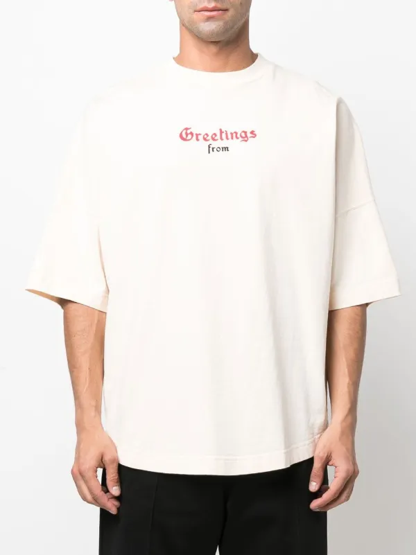 Palm Angels slogan-print T-shirt - Farfetch