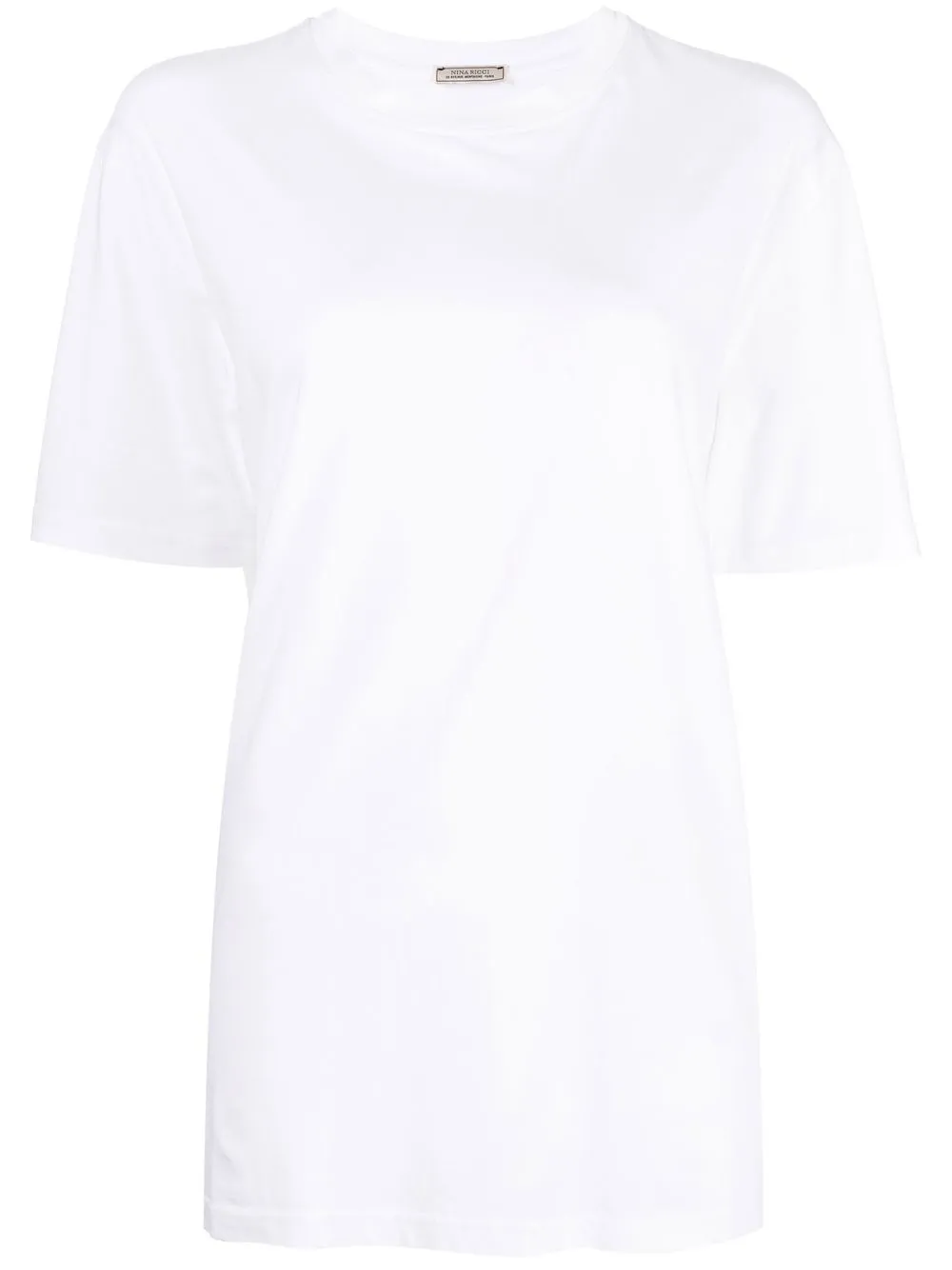 

Nina Ricci playera con cuello redondo y logo - Blanco