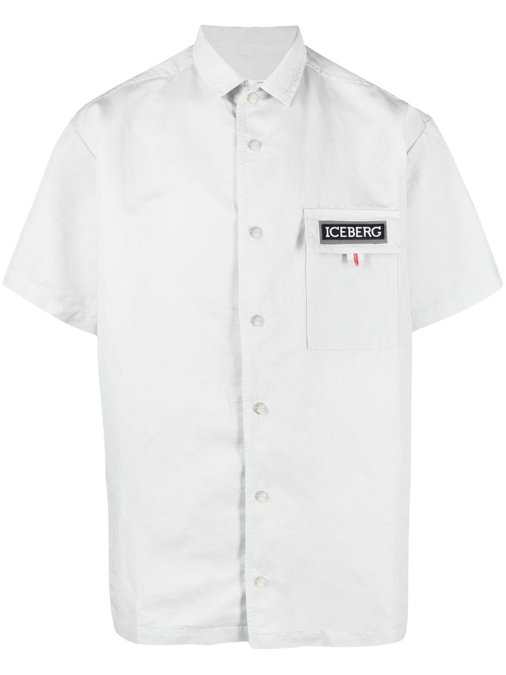 logo-patch short-sleeve shirt