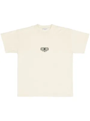 Balenciaga logo-print Cotton T-shirt - Farfetch