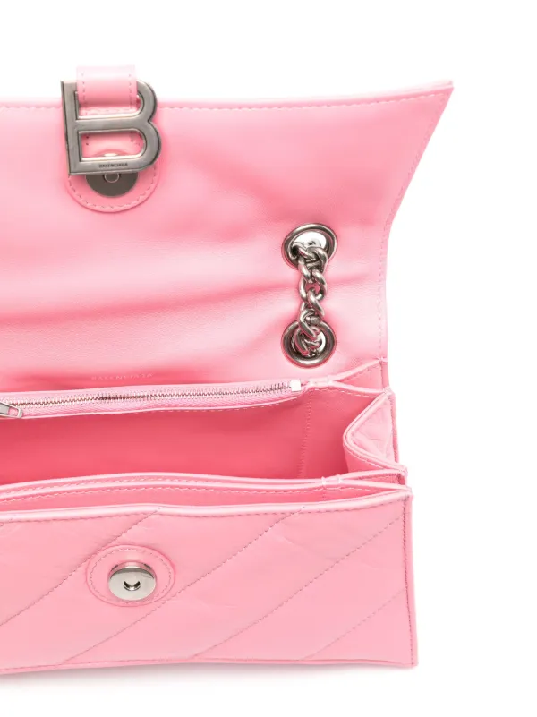 Balenciaga Crush Shoulder Bag | Pink | FARFETCH