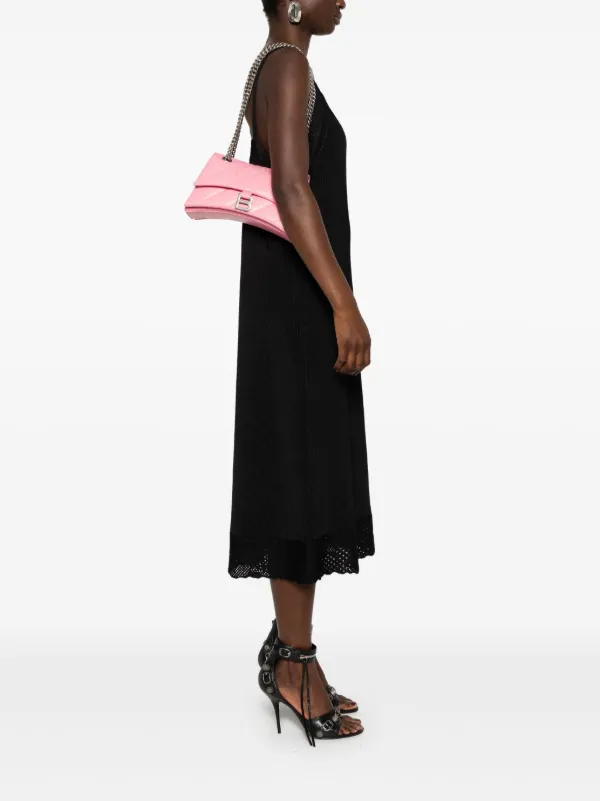Balenciaga Crush Shoulder Bag | Pink | FARFETCH