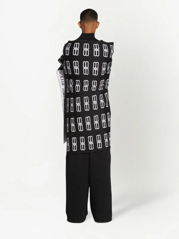 balenciaga allover logo scarf
