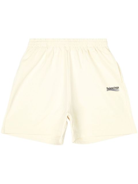 Balenciaga - logo-print track shorts