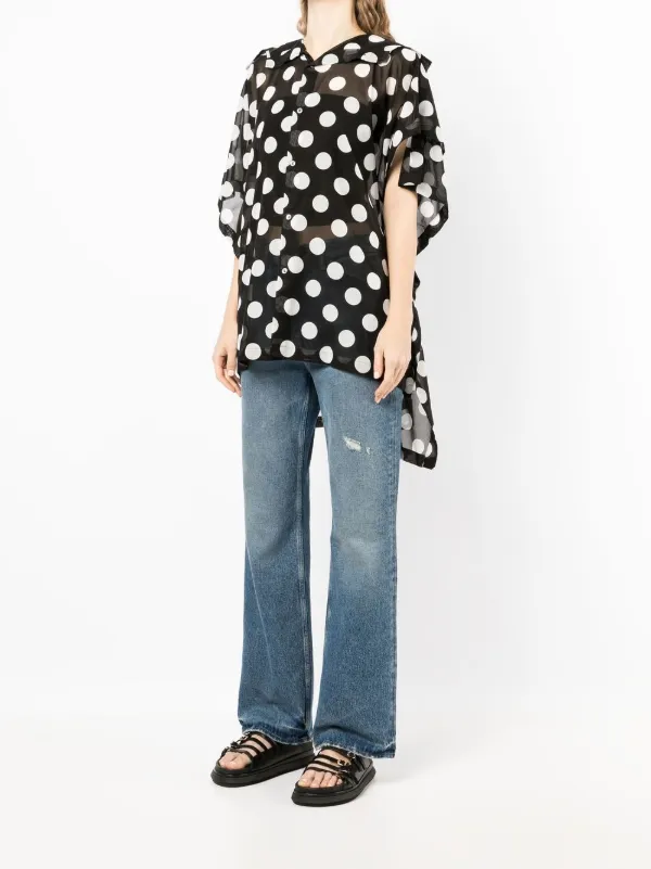 Junya Watanabe Sheer polka-dot Shirt 