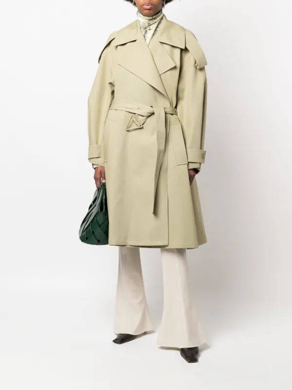 Bottega Veneta Gabardina Acampanada Con Cinturón - Farfetch