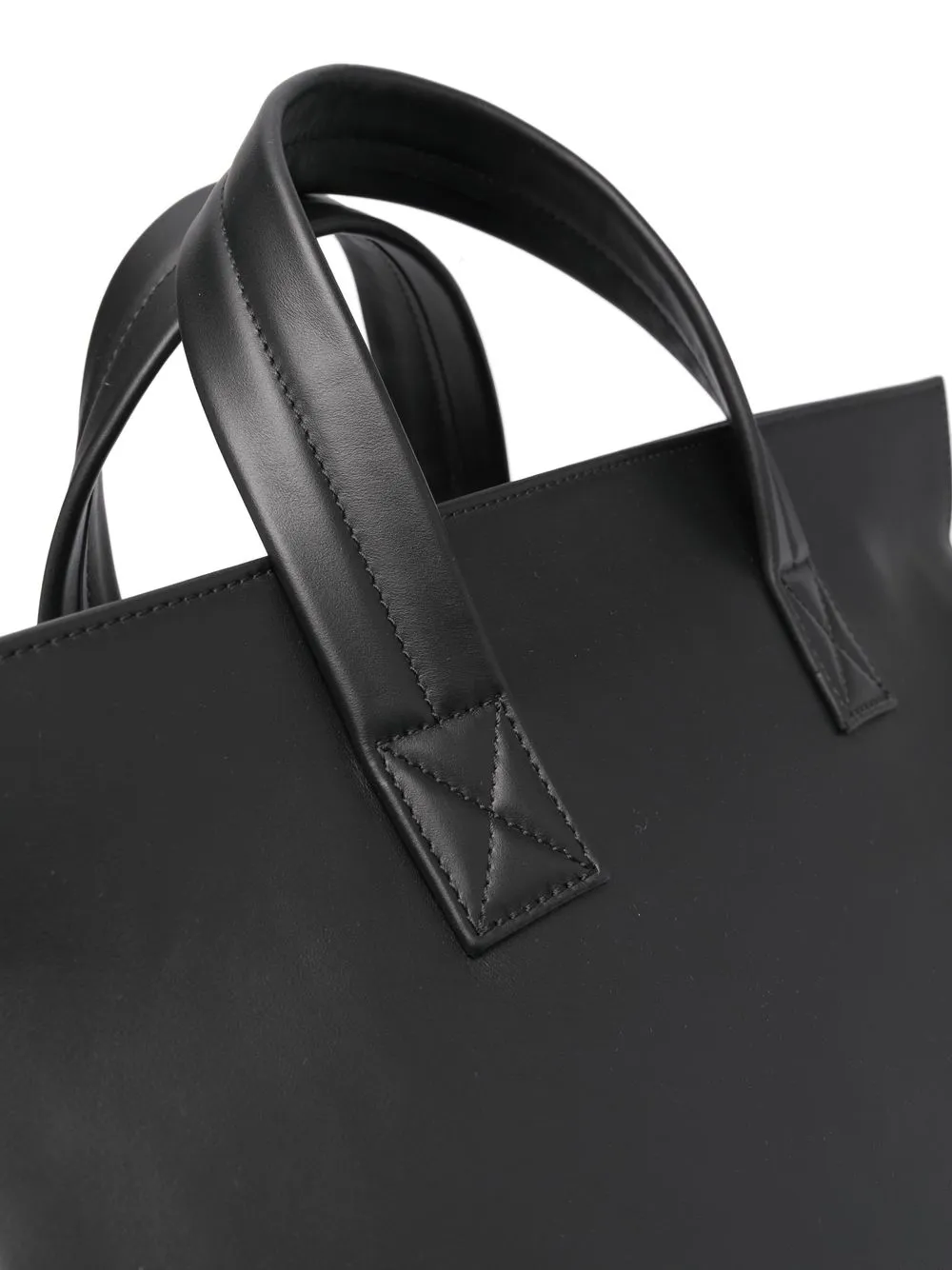 Shop Marsèll Large Leather Tote Bag In Black