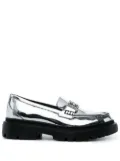 Bally Gioia chunky leather loafers - Silver