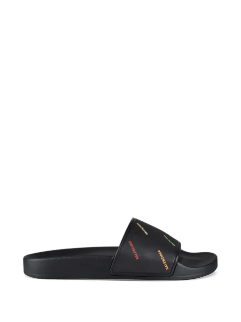 Balenciaga flip flops con logo estampado