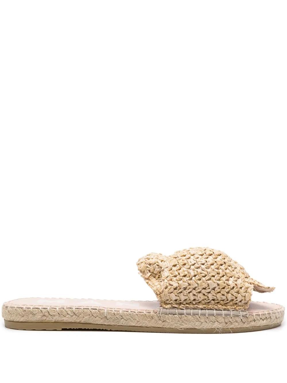 

Manebi raffia-strap slides - Neutrals