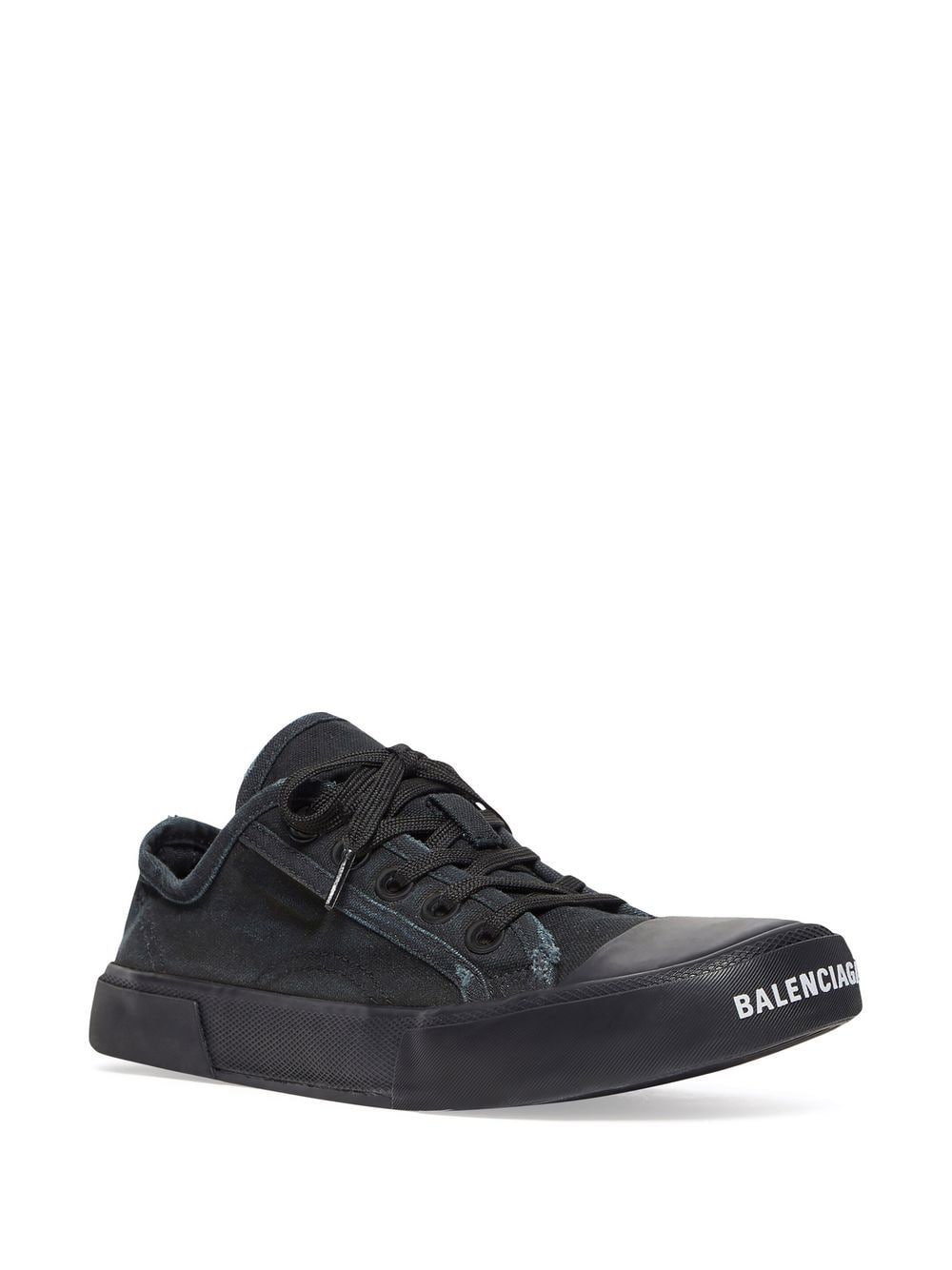 Shop Balenciaga Paris Low-top Sneakers In Black