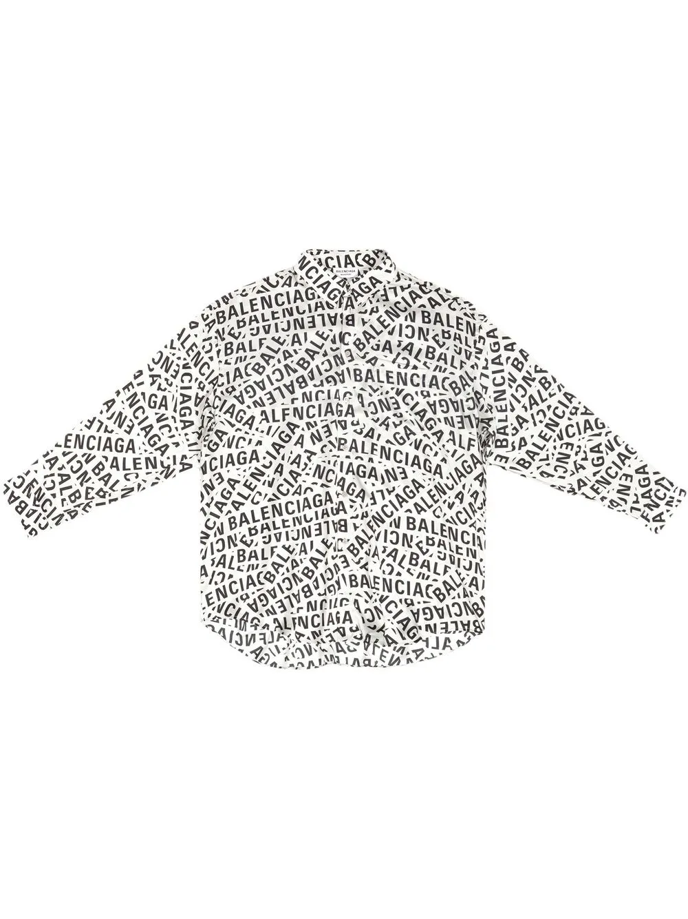 

Balenciaga logo-print long-sleeved shirt - Grey