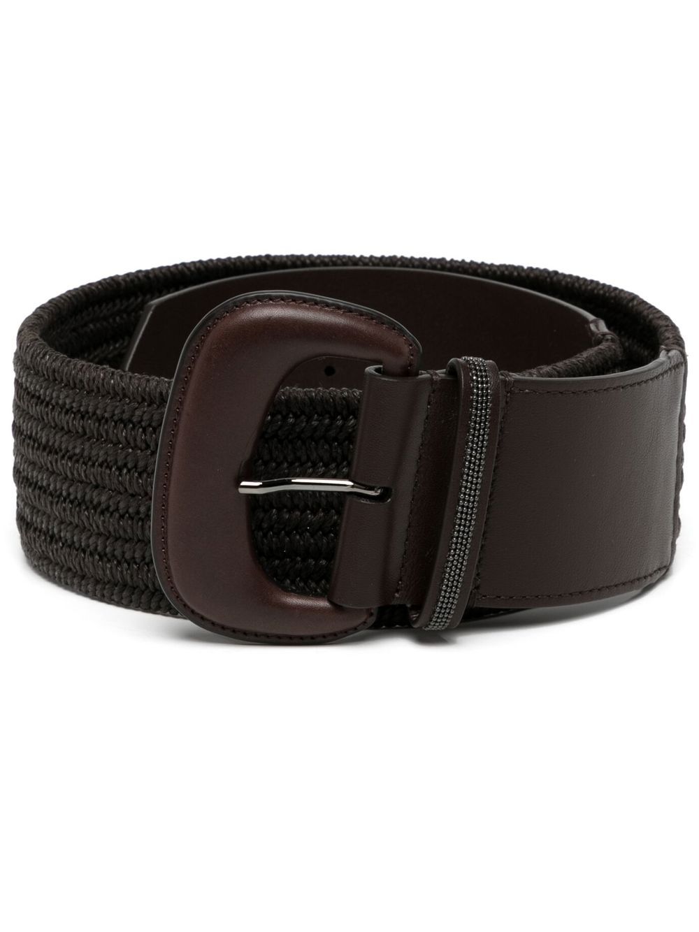 

Brunello Cucinelli braided-buckle belt - Brown