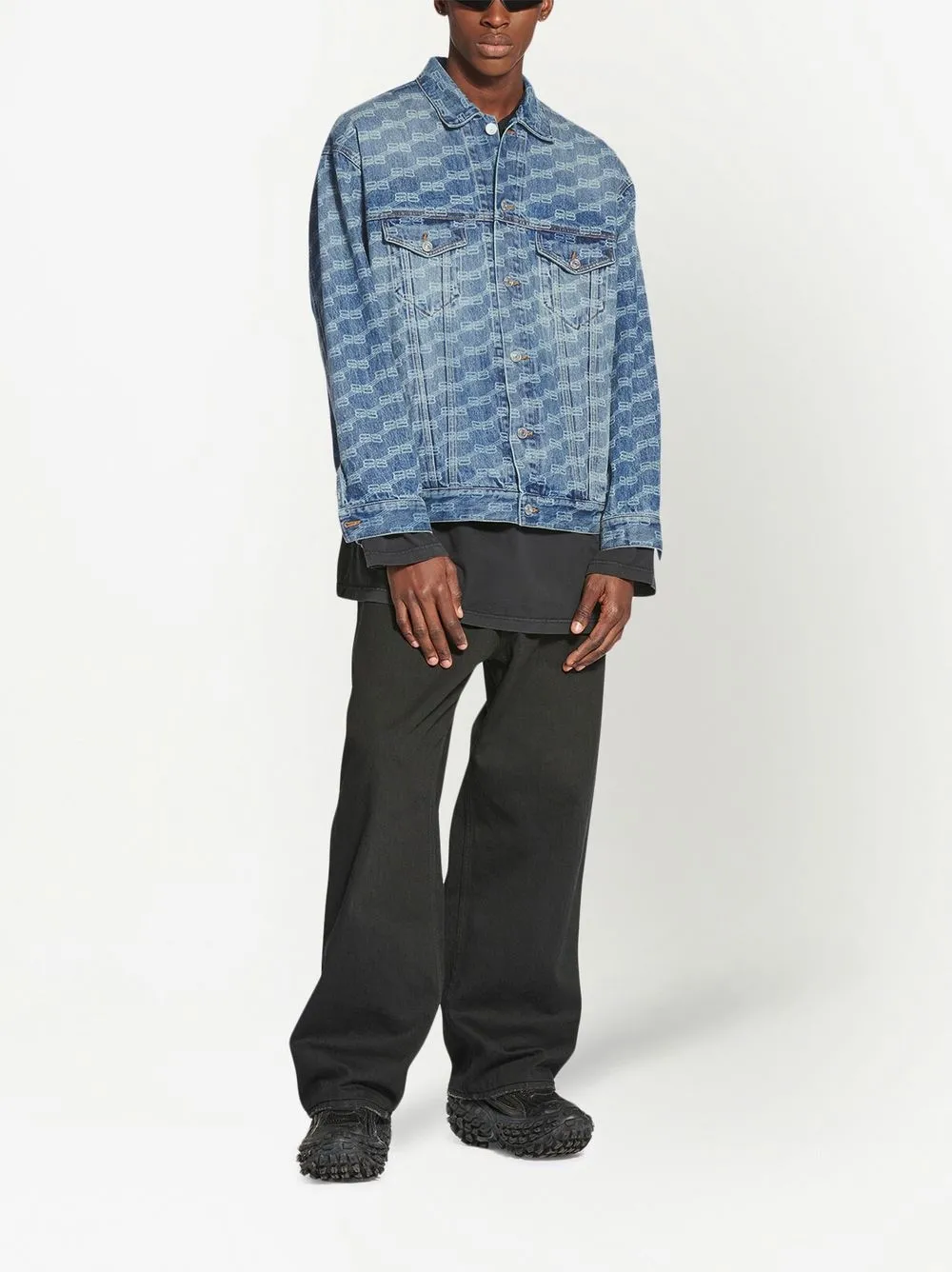 Balenciaga Denim jack - Blauw