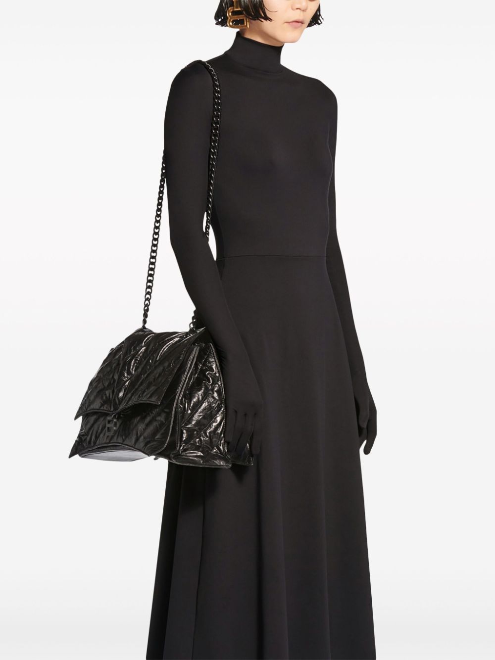 Image 2 of Balenciaga sac porté épaule Crush à design matelassé