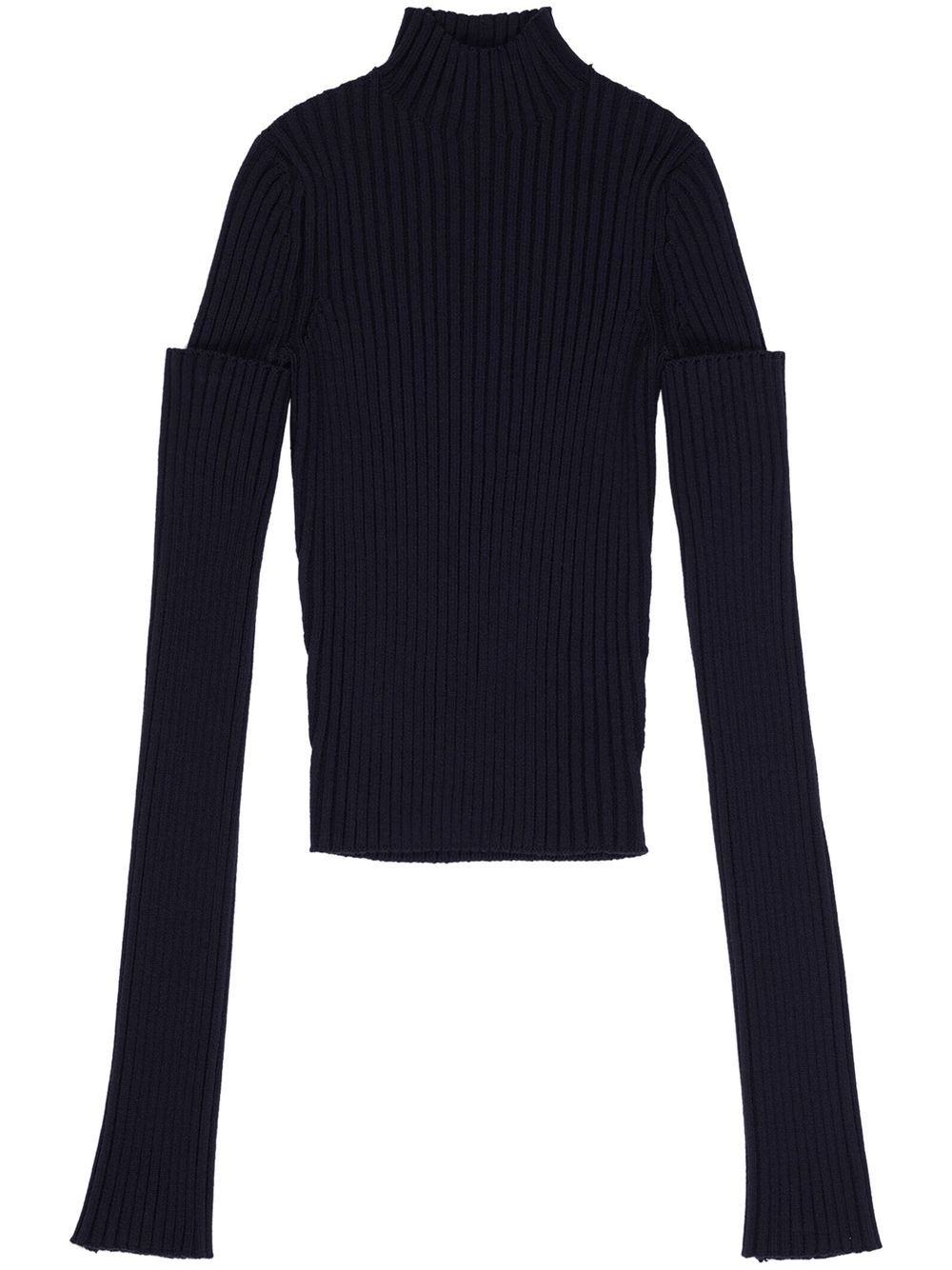 Balenciaga roll-neck fitted jumper