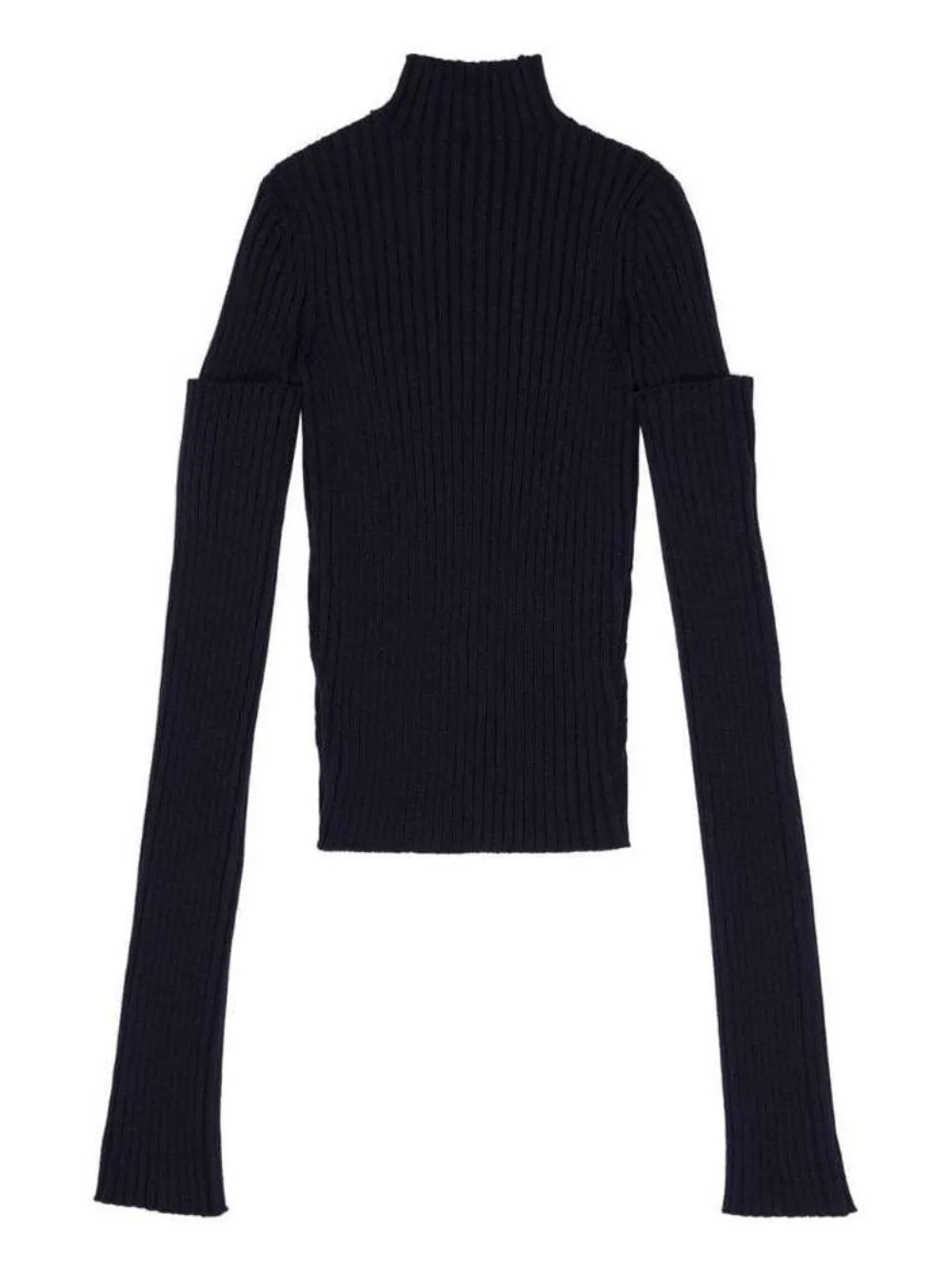 Balenciaga Balenciaga Gerippter Pullover - Blau