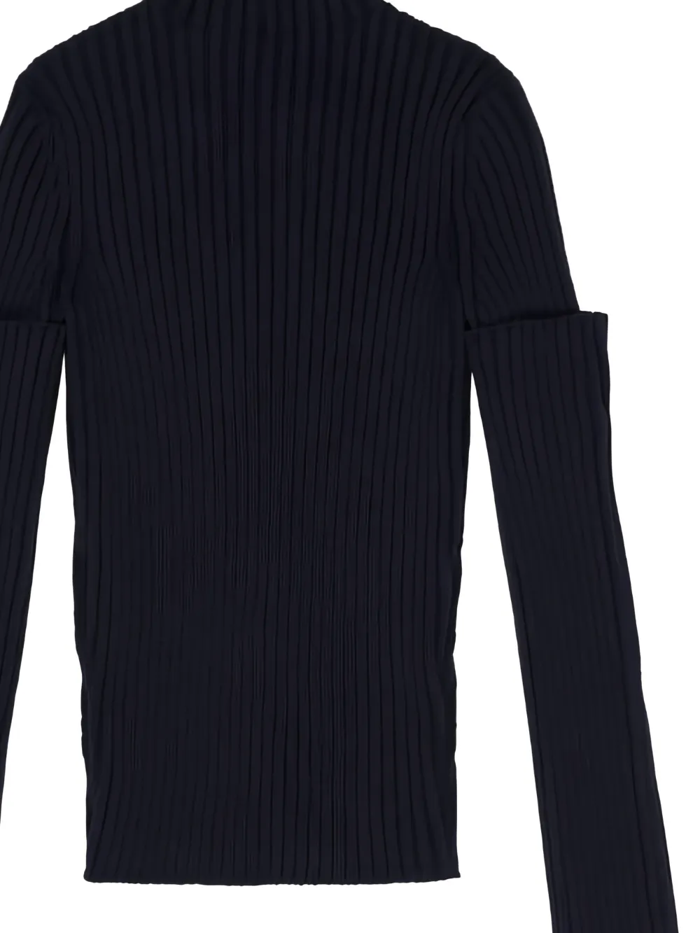  Balenciaga Pull En Maille Nervurée - Bleu 