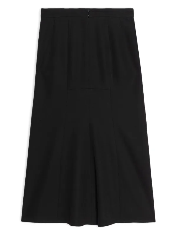 Wool skirt black top