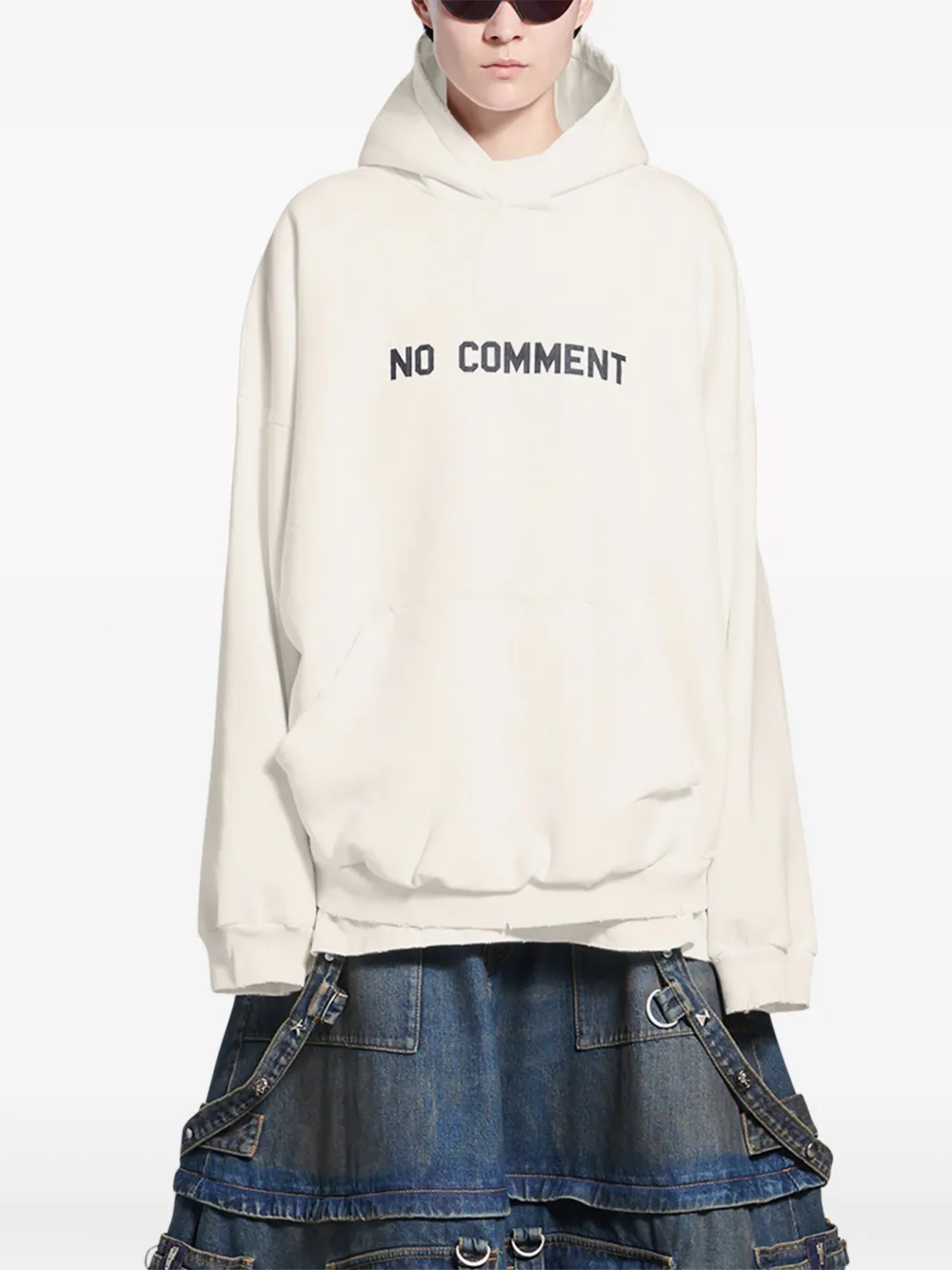 Balenciaga Katoenen hoodie - Wit