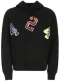 424 sequin-embellished hoodie - Black