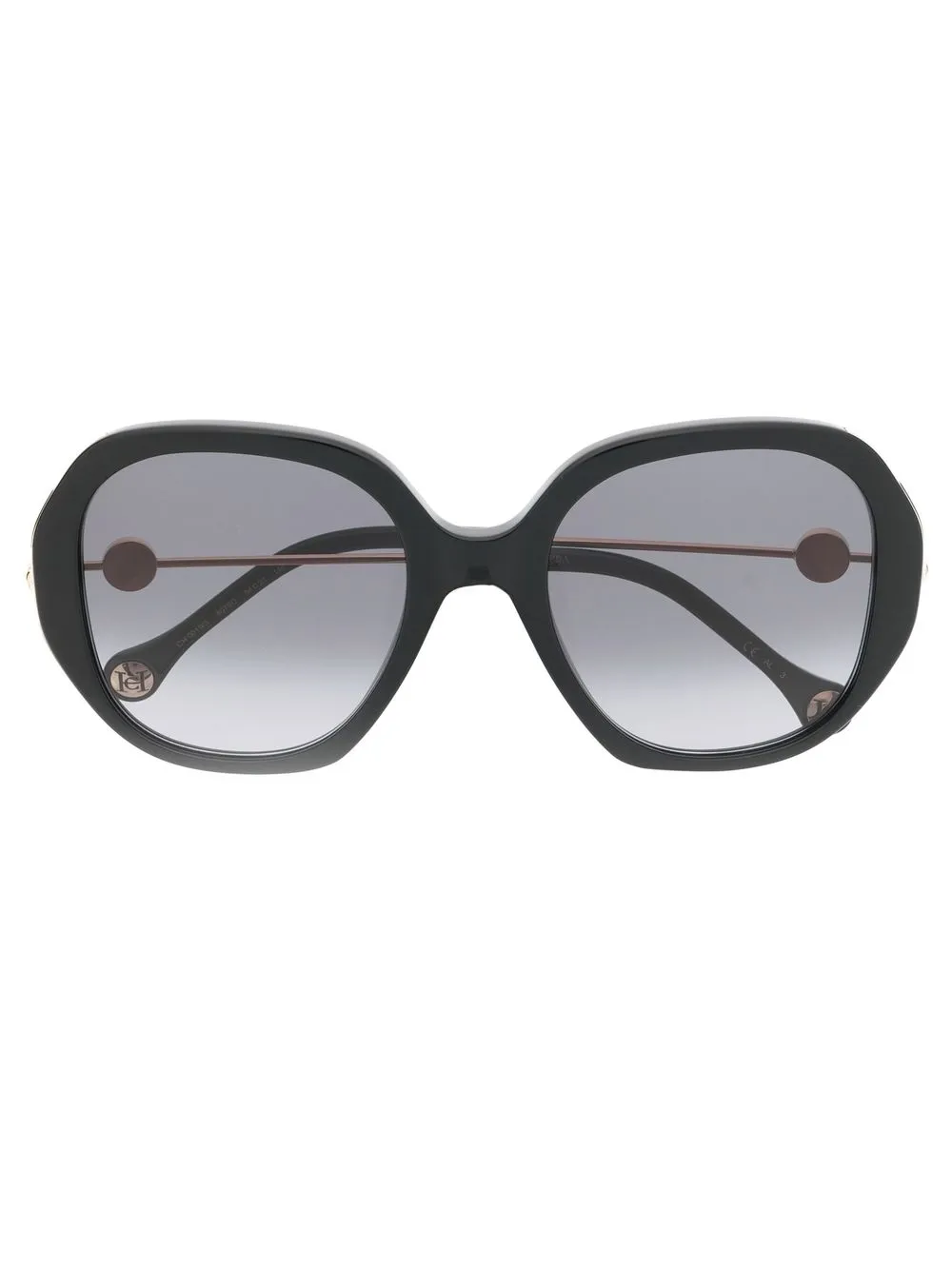 

Carolina Herrera lentes de sol con armazón oversize - Negro