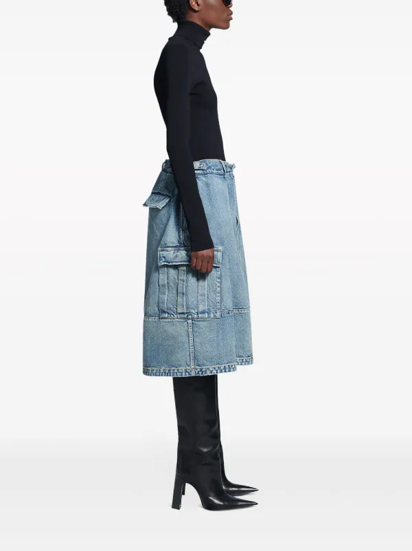 Balenciaga カーゴ デニムスカート | ブルー | FARFETCH JP