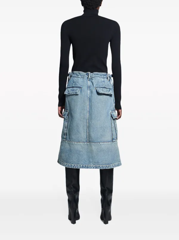 Balenciaga カーゴ デニムスカート | ブルー | FARFETCH JP