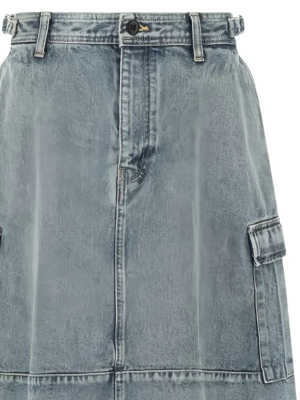 Balenciaga カーゴ デニムスカート | ブルー | FARFETCH JP