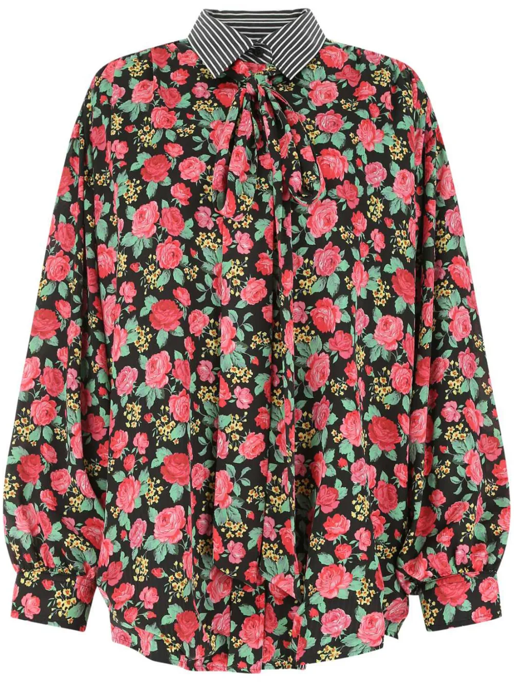 Balenciaga Blouse met print Zwart