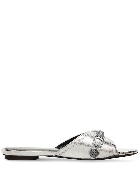 Balenciaga Sandalen im Metallic-Look