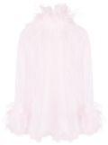 STYLAND high-neck trim blouse - Pink