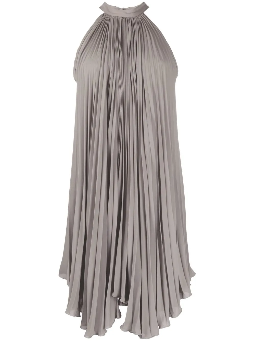 

STYLAND vestido midi con cuello halter - Gris