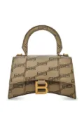 Balenciaga XS Hourglass monogram top-handle bag - Brown