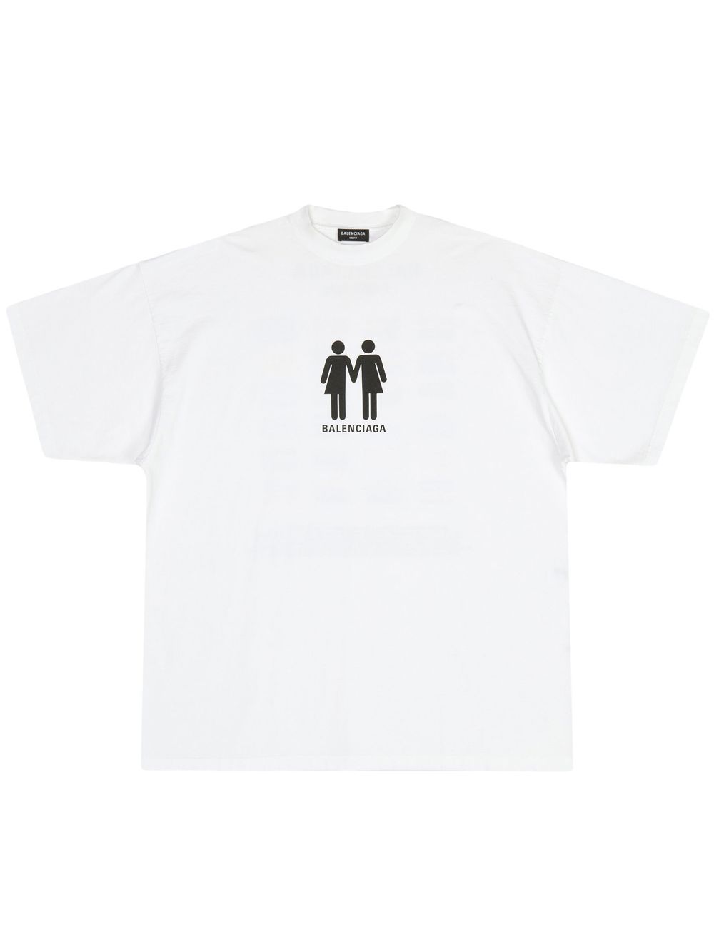 Image 1 of Balenciaga logo-print short-sleeve T-shirt
