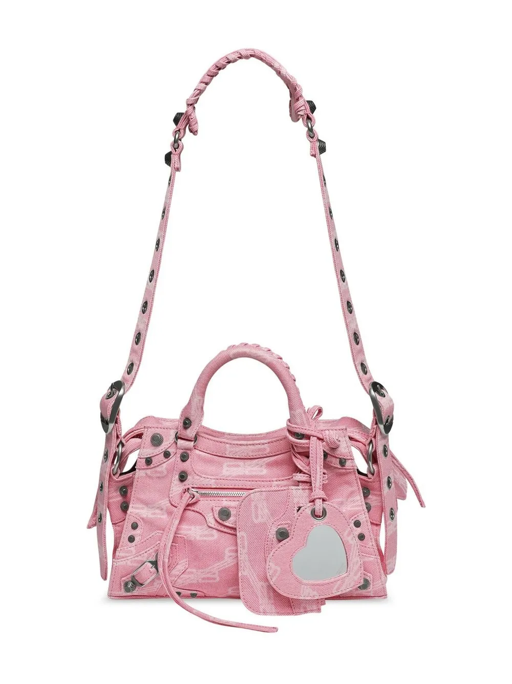 Balenciaga Neo Cagole Monogram Tote Bag In Pink