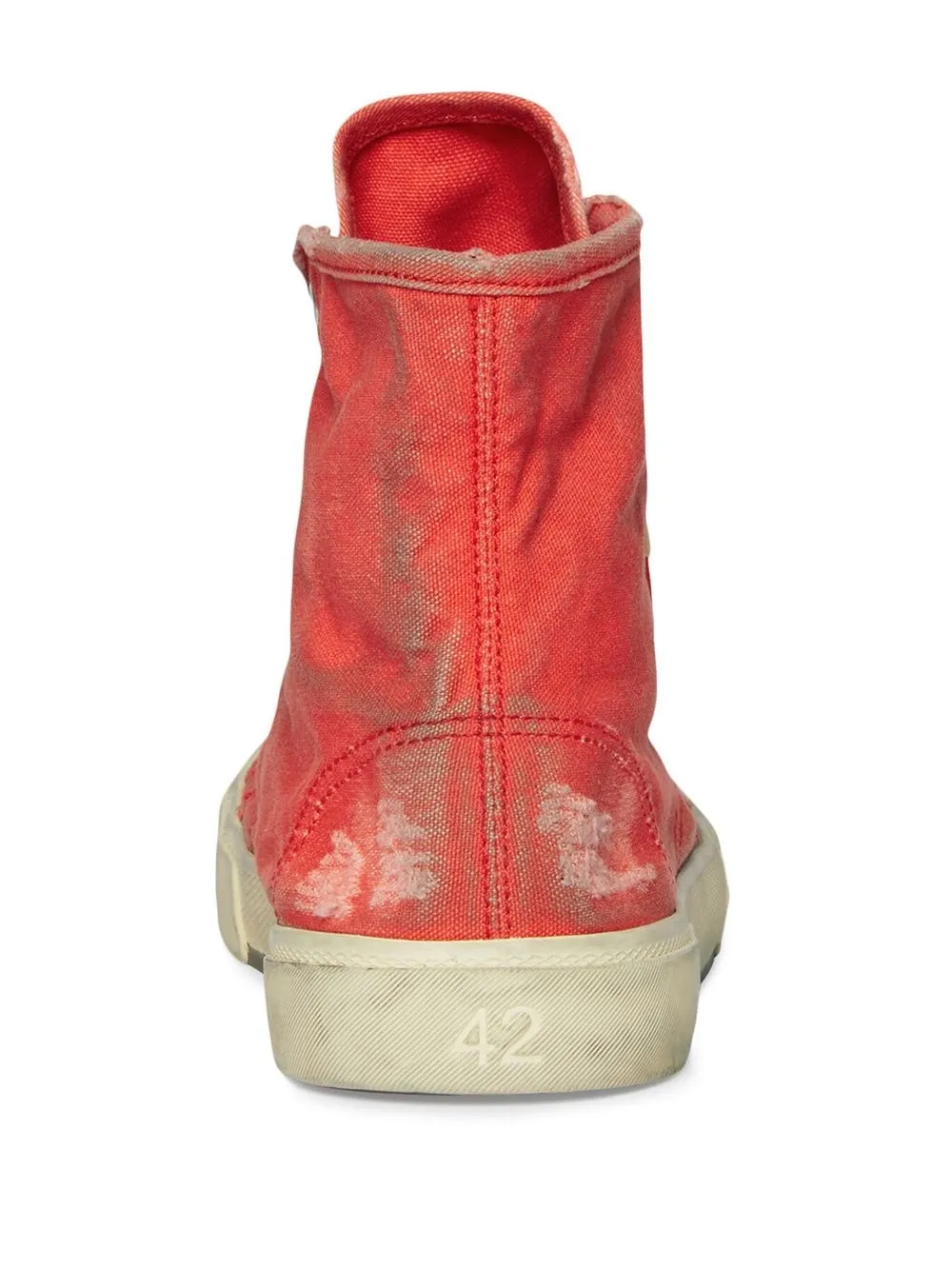 Shop Balenciaga Paris High-top Sneakers In Red