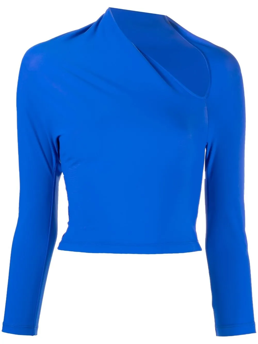 

PEPA SALAZAR twisted cropped top - Blue