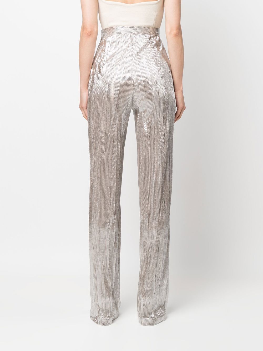 STYLAND metallic-effect slip-on Palazzo Pants - Farfetch