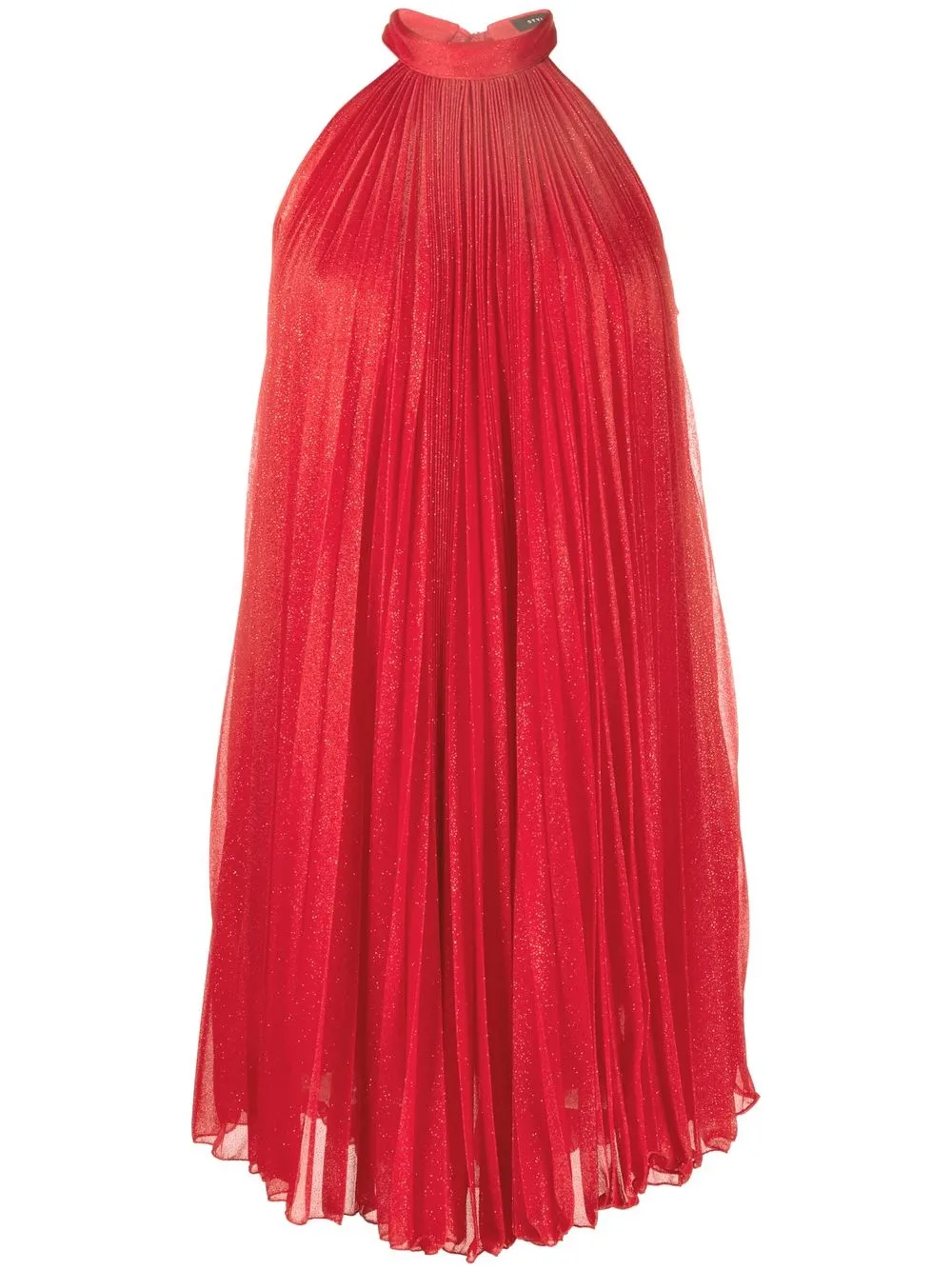 

STYLAND vestido midi con cuello halter - Rojo