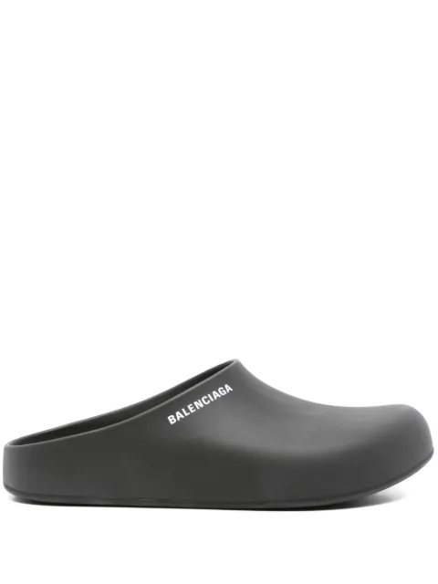 Balenciaga logo-print mules