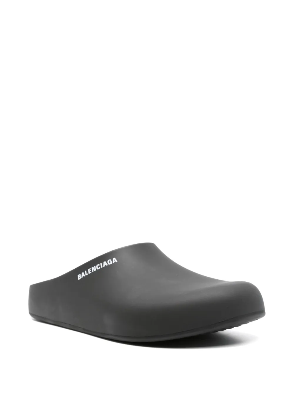Balenciaga Muiltjes met logoprint - Zwart