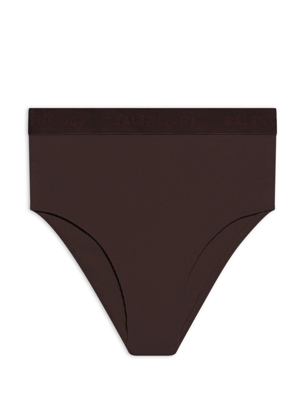 Balenciaga high-rise logo-waistband briefs - Bruin
