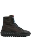 Camper Ground leather ankle boots - Black