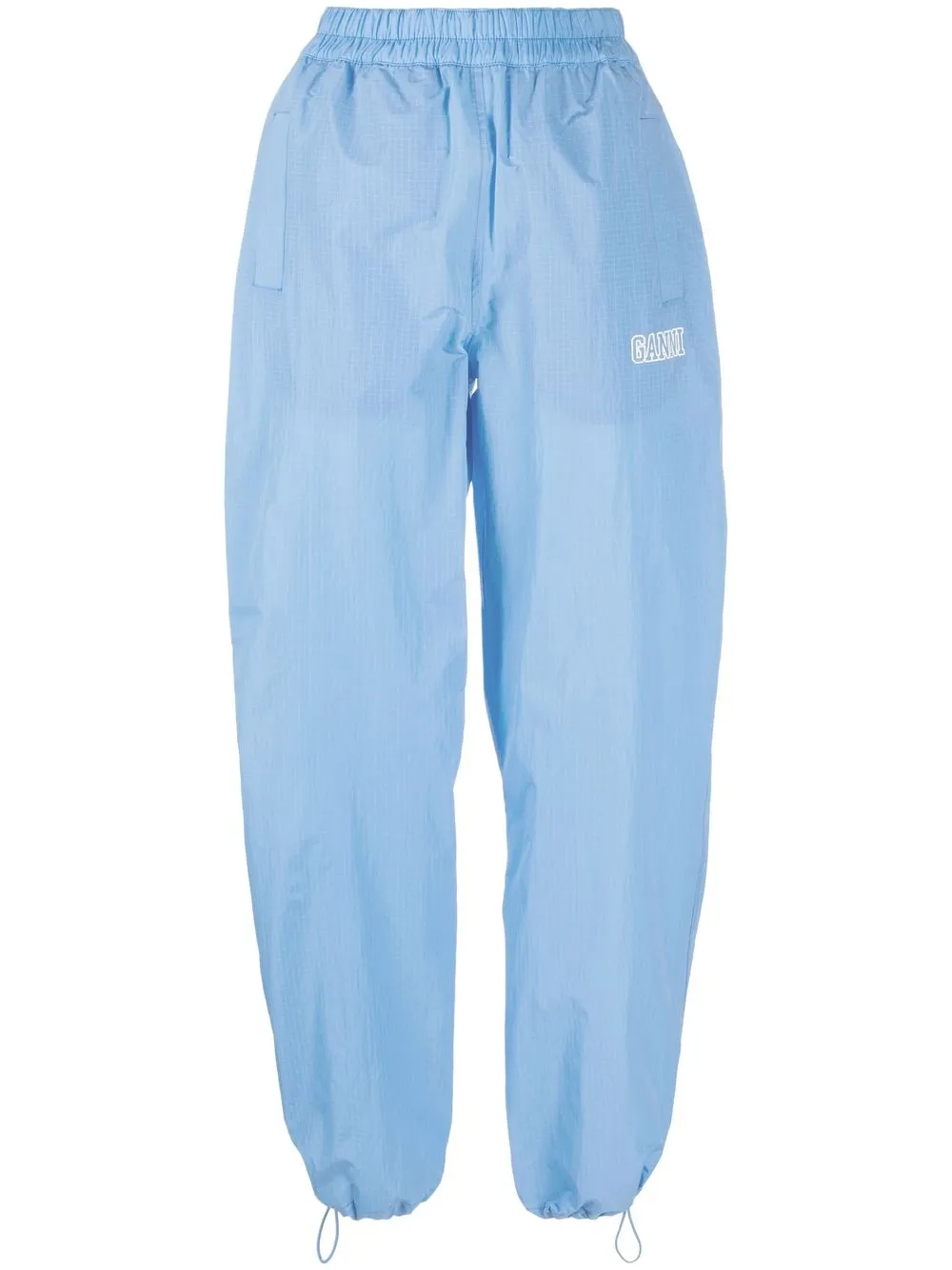 

GANNI high-waisted rain pants - Blue