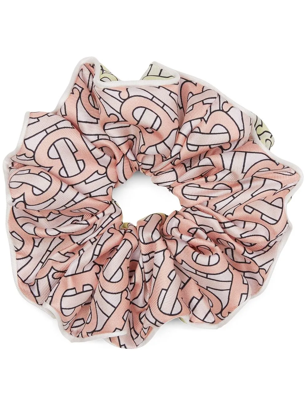 

Burberry TB-Monogram silk scrunchie - Neutrals