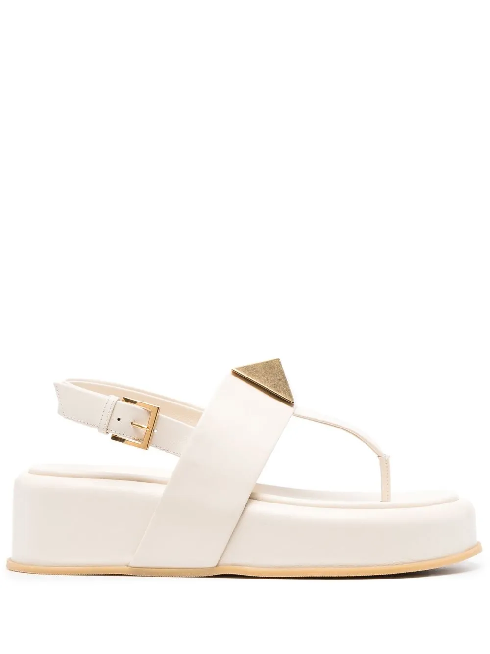 

Valentino Garavani Roman Stud flatform sandals - Neutrals